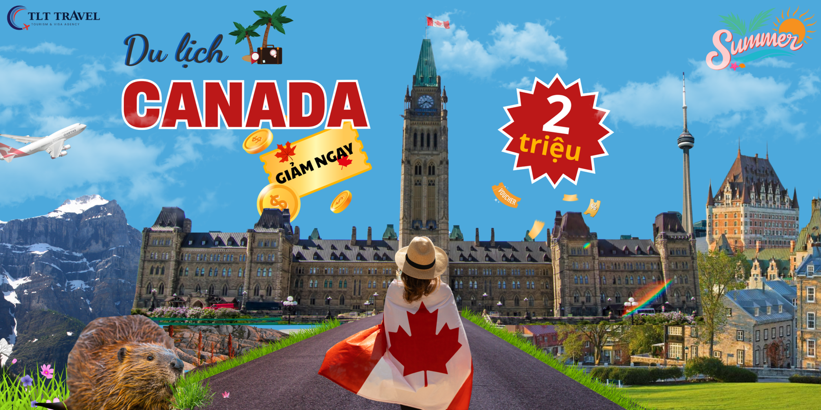 Công Ty Du Lịch TLT Travel | TLT International Travel BANNER CANADA