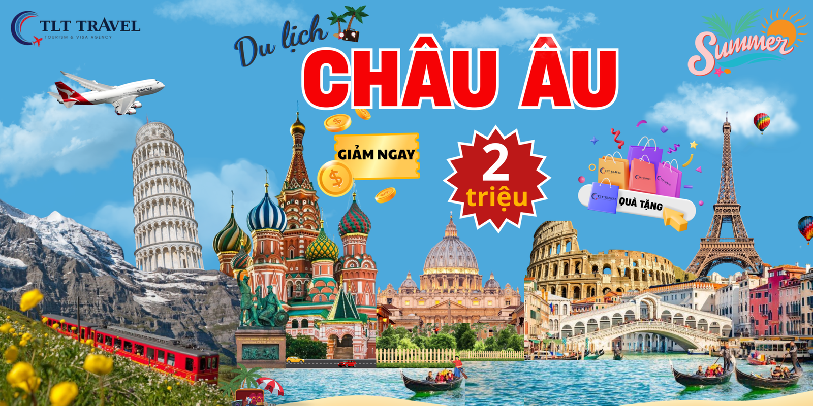 Công Ty Du Lịch TLT Travel | TLT International Travel BANNER CHÂU ÂU
