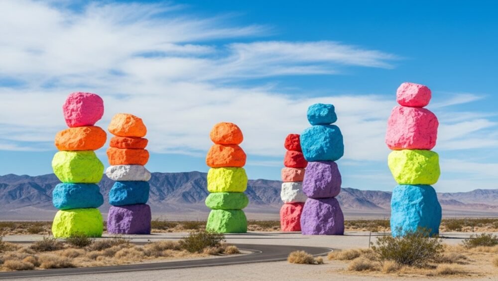 Cong Vien Da Bay Mau Seven Magic Moutains Bo Tay